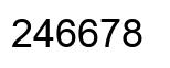 Número 246678 imagen negro