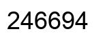 Número 246694 imagen negro