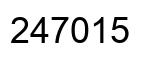 Número 247015 imagen negro