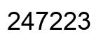 Número 247223 imagen negro