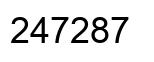 Número 247287 imagen negro