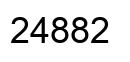 Número 24882 imagen negro