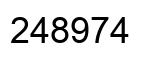 Number 248974 black image
