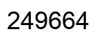 Number 249664 black image