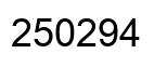 Number 250294 black image