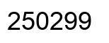Number 250299 black image