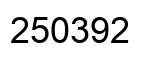 Number 250392 black image