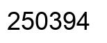 Number 250394 black image