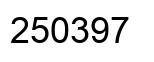 Number 250397 black image