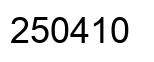 Number 250410 black image
