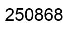 Número 250868 imagen negro