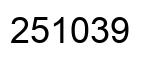 Número 251039 imagen negro