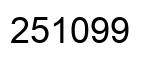Number 251099 black image