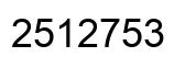 Número 2512753 imagen negro