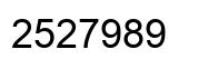 Número 2527989 imagen negro