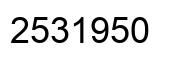 Número 2531950 imagen negro