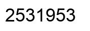 Número 2531953 imagen negro