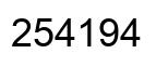 Número 254194 imagen negro