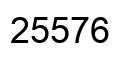 Number 25576 black image