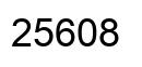 Número 25608 imagen negro