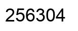 Number 256304 black image