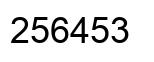 Número 256453 imagen negro
