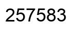 Número 257583 imagen negro