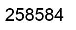 Número 258584 imagen negro