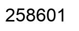 Número 258601 imagen negro