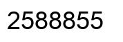 Number 2588855 black image