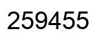 Número 259455 imagen negro
