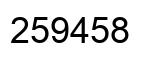Número 259458 imagen negro
