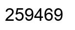 Número 259469 imagen negro