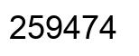 Número 259474 imagen negro
