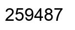 Número 259487 imagen negro