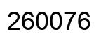 Number 260076 black image