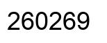 Número 260269 imagen negro