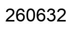Número 260632 imagen negro
