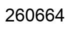 Number 260664 black image