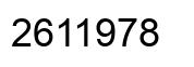 Número 2611978 imagen negro