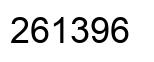 Number 261396 black image