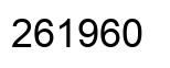 Number 261960 black image