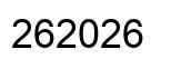 Number 262026 black image