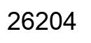 Número 26204 imagen negro
