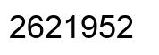 Número 2621952 imagen negro