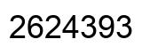 Número 2624393 imagen negro
