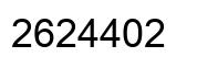 Número 2624402 imagen negro