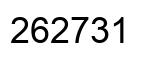 Number 262731 black image