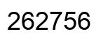 Number 262756 black image