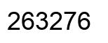 Number 263276 black image
